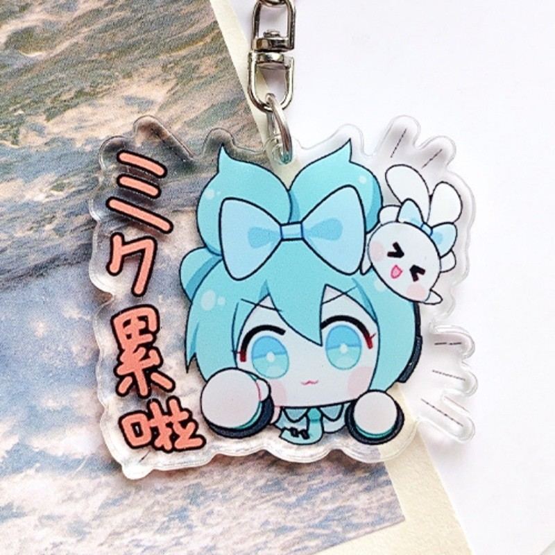 Cute Hatsune Miku Acrylic Keychain Material As A Gift Móc Khóa In Theo Yêu Cầu, Chất Liệu Mica Trong Suốt In 2 Mặt , Dày 4mm 9 Cute Hatsune Miku Acrylic Keychain Material As A Gift Móc Khóa In Theo Yêu Cầu, Chất Liệu Mica Trong Suốt In 2 Mặt , Dày 4mm - Ảnh 9