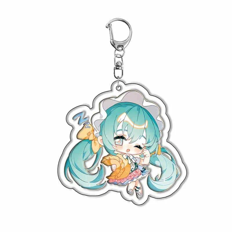 Cute Hatsune Miku Q Version Kawaii Keychain Acrylic Ornaments Cartoon Anime Girly Heart Móc Khóa In Theo Yêu Cầu, Chất Liệu Mica Trong Suốt In 2 Mặt , Dày 4mm 3 Cute Hatsune Miku Q Version Kawaii Keychain Acrylic Ornaments Cartoon Anime Girly Heart Móc Khóa In Theo Yêu Cầu, Chất Liệu Mica Trong Suốt In 2 Mặt , Dày 4mm - Ảnh 3