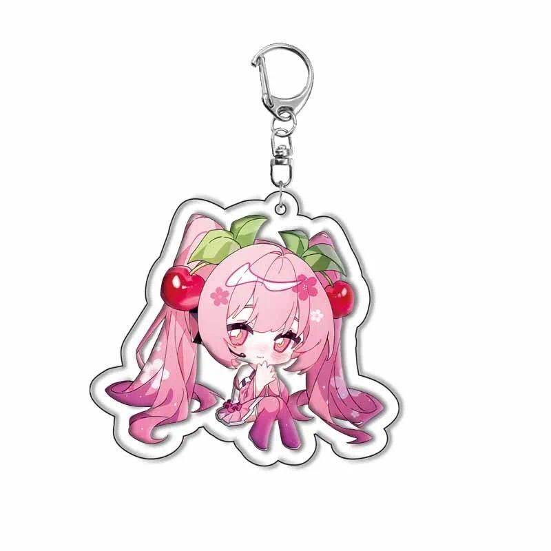 Cute Hatsune Miku Q Version Kawaii Keychain Acrylic Ornaments Cartoon Anime Girly Heart Móc Khóa In Theo Yêu Cầu, Chất Liệu Mica Trong Suốt In 2 Mặt , Dày 4mm 4 Cute Hatsune Miku Q Version Kawaii Keychain Acrylic Ornaments Cartoon Anime Girly Heart Móc Khóa In Theo Yêu Cầu, Chất Liệu Mica Trong Suốt In 2 Mặt , Dày 4mm - Ảnh 4