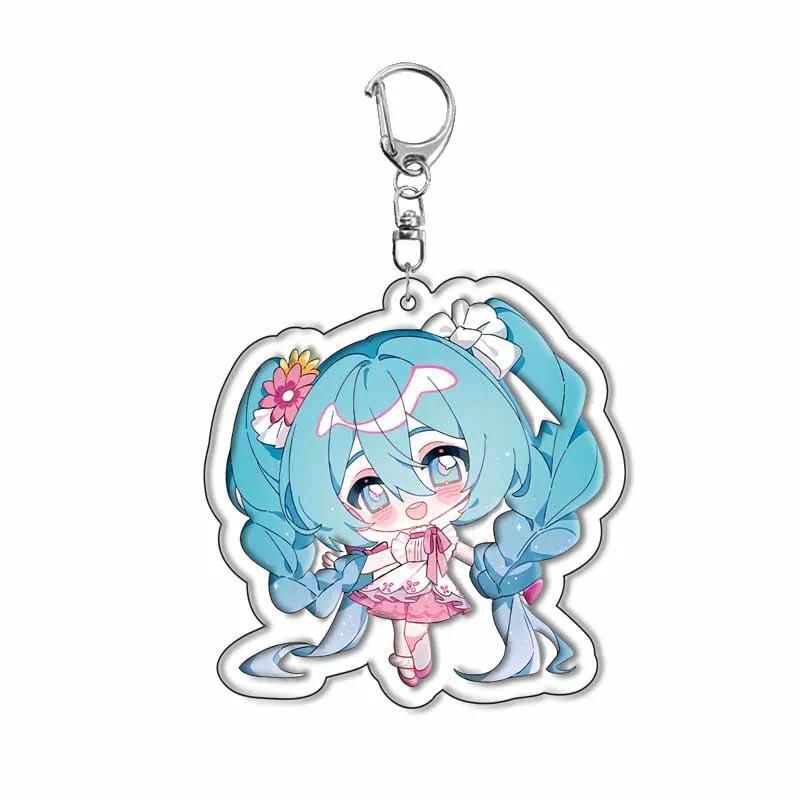 Cute Hatsune Miku Q Version Kawaii Keychain Acrylic Ornaments Cartoon Anime Girly Heart Móc Khóa In Theo Yêu Cầu, Chất Liệu Mica Trong Suốt In 2 Mặt , Dày 4mm 5 Cute Hatsune Miku Q Version Kawaii Keychain Acrylic Ornaments Cartoon Anime Girly Heart Móc Khóa In Theo Yêu Cầu, Chất Liệu Mica Trong Suốt In 2 Mặt , Dày 4mm - Ảnh 5