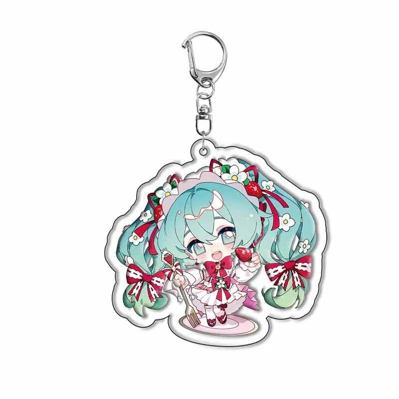 Cute Hatsune Miku Q Version Kawaii Keychain Acrylic Ornaments Cartoon Anime Girly Heart Móc Khóa In Theo Yêu Cầu, Chất Liệu Mica Trong Suốt In 2 Mặt , Dày 4mm 6 Cute Hatsune Miku Q Version Kawaii Keychain Acrylic Ornaments Cartoon Anime Girly Heart Móc Khóa In Theo Yêu Cầu, Chất Liệu Mica Trong Suốt In 2 Mặt , Dày 4mm - Ảnh 6