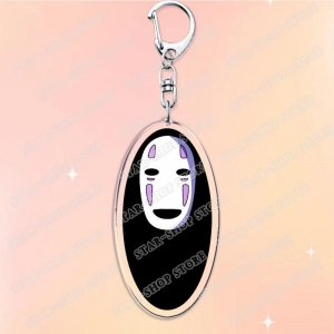 Cute Japanese Anime Keychain Aesthetic Kawaii Cat Fire Key Chain Ring Móc Khóa In Theo Yêu Cầu, Chất Liệu Mica Trong Suốt In 2 Mặt , Dày 4mm