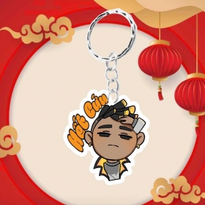 Cute Keychain With "valorant" Image - Cute Keychain - Custom Designed Keychain Móc Khóa In Theo Yêu Cầu, Chất Liệu Mica Trong Suốt In 2 Mặt , Dày 4mm