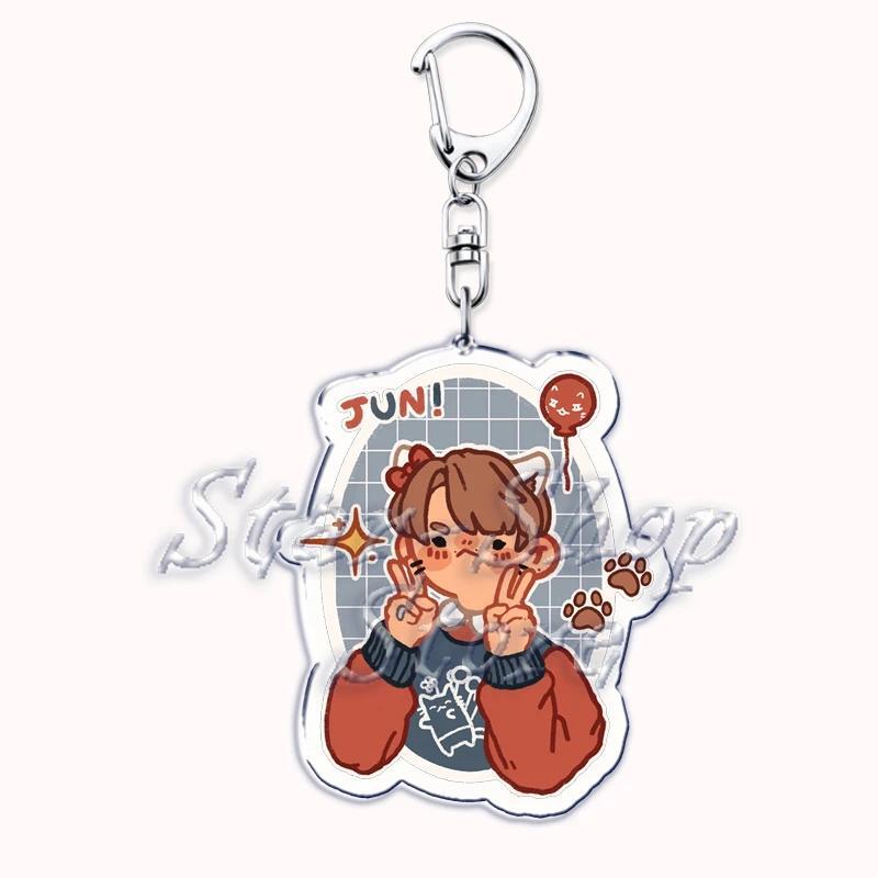 Cute Korean Fashion Kpop Boys Band Acrylic Keyring Pendant Name Key Chain Ring Jewelry Móc Khóa In Theo Yêu Cầu, Chất Liệu Mica Trong Suốt In 2 Mặt , Dày 4mm 12 Cute Korean Fashion Kpop Boys Band Acrylic Keyring Pendant Name Key Chain Ring Jewelry Móc Khóa In Theo Yêu Cầu, Chất Liệu Mica Trong Suốt In 2 Mặt , Dày 4mm - Ảnh 12