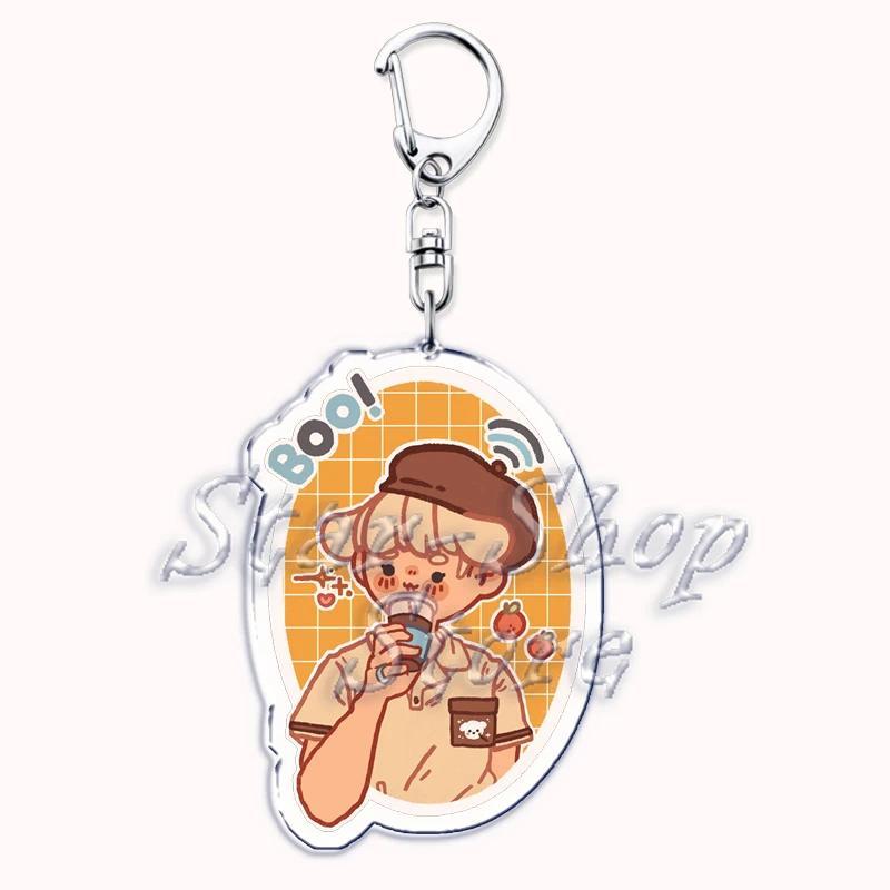 Cute Korean Fashion Kpop Boys Band Acrylic Keyring Pendant Name Key Chain Ring Jewelry Móc Khóa In Theo Yêu Cầu, Chất Liệu Mica Trong Suốt In 2 Mặt , Dày 4mm 7 Cute Korean Fashion Kpop Boys Band Acrylic Keyring Pendant Name Key Chain Ring Jewelry Móc Khóa In Theo Yêu Cầu, Chất Liệu Mica Trong Suốt In 2 Mặt , Dày 4mm - Ảnh 7
