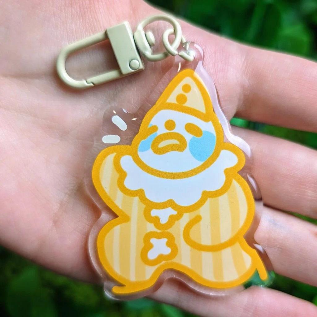 Cute Lil Clown Acrylic Keychain 3 Inch Trendy Fun Cartoon Key Ring For Luggage School Bags Móc Khóa In Theo Yêu Cầu, Chất Liệu Mica Trong Suốt In 2 Mặt , Dày 4mm 2 Cute Lil Clown Acrylic Keychain 3 Inch Trendy Fun Cartoon Key Ring For Luggage School Bags Móc Khóa In Theo Yêu Cầu, Chất Liệu Mica Trong Suốt In 2 Mặt , Dày 4mm - Ảnh 2