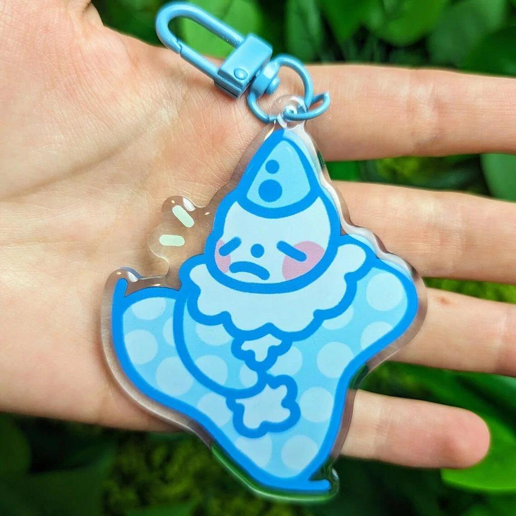 Cute Lil Clown Acrylic Keychain 3 Inch Trendy Fun Cartoon Key Ring For Luggage School Bags Móc Khóa In Theo Yêu Cầu, Chất Liệu Mica Trong Suốt In 2 Mặt , Dày 4mm 3 Cute Lil Clown Acrylic Keychain 3 Inch Trendy Fun Cartoon Key Ring For Luggage School Bags Móc Khóa In Theo Yêu Cầu, Chất Liệu Mica Trong Suốt In 2 Mặt , Dày 4mm - Ảnh 3