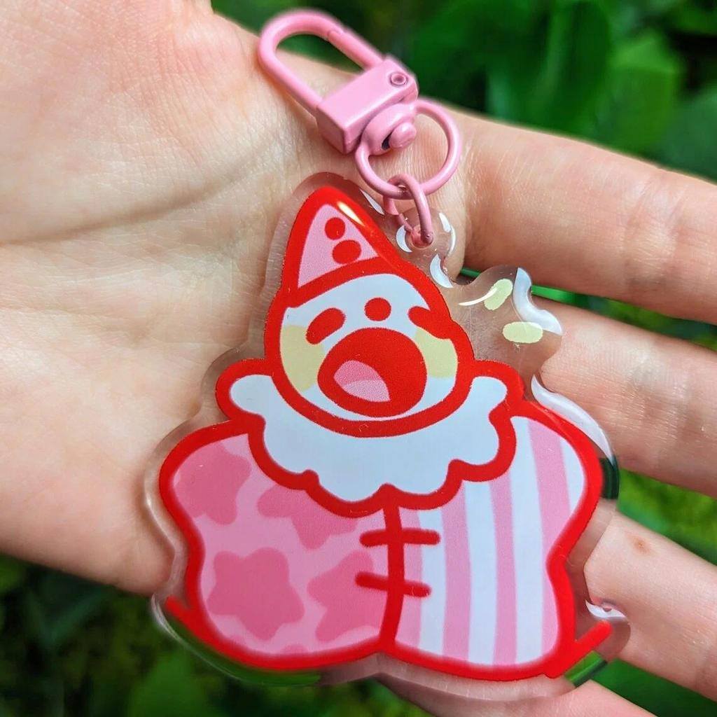 Cute Lil Clown Acrylic Keychain 3 Inch Trendy Fun Cartoon Key Ring For Luggage School Bags Móc Khóa In Theo Yêu Cầu, Chất Liệu Mica Trong Suốt In 2 Mặt , Dày 4mm 1 Cute Lil Clown Acrylic Keychain 3 Inch Trendy Fun Cartoon Key Ring For Luggage School Bags Móc Khóa In Theo Yêu Cầu, Chất Liệu Mica Trong Suốt In 2 Mặt , Dày 4mm