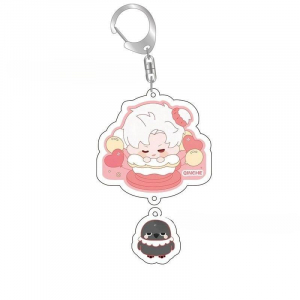 Cute Love And Deepspace Acrylic Figures Pendant Li Shen Qi Yu Shen Xinghui Keychain Keyring Móc Khóa In Theo Yêu Cầu, Chất Liệu Mica Trong Suốt In 2 Mặt , Dày 4mm