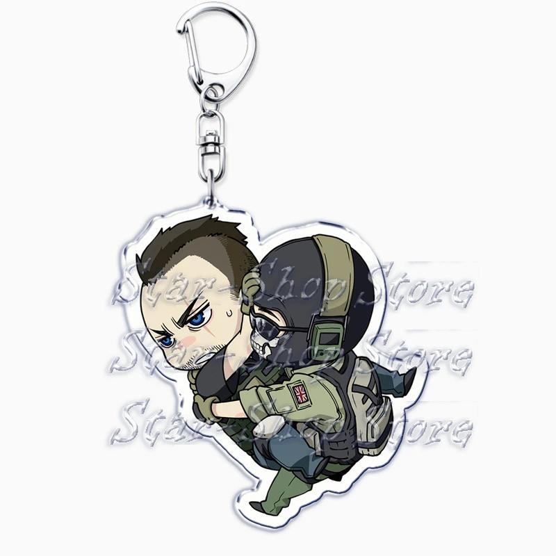 Cute Military Game Ghost Chibis Keychains For Accessories Cod Soldier Soap Simon Riley Fans Móc Khóa In Theo Yêu Cầu, Chất Liệu Mica Trong Suốt In 2 Mặt , Dày 4mm 2 Cute Military Game Ghost Chibis Keychains For Accessories Cod Soldier Soap Simon Riley Fans Móc Khóa In Theo Yêu Cầu, Chất Liệu Mica Trong Suốt In 2 Mặt , Dày 4mm - Ảnh 2