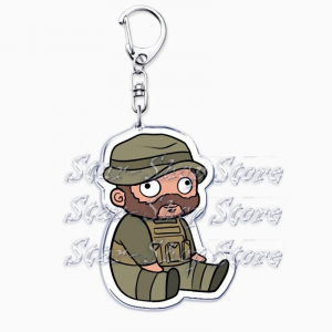 Cute Military Game Ghost Chibis Keychains For Accessories Cod Soldier Soap Simon Riley Fans Móc Khóa In Theo Yêu Cầu, Chất Liệu Mica Trong Suốt In 2 Mặt , Dày 4mm