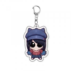 Cute Miside Mita Mica School Bagpack Mica Keychain Xmas Party Props Boys Girls Móc Khóa In Theo Yêu Cầu, Chất Liệu Mica Trong Suốt In 2 Mặt , Dày 4mm