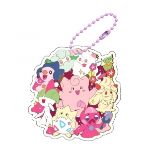 Cute Pokemon Bulbasaur, Chikita, Charmander, Squirtle Mica Keychains As Gifts Móc Khóa In Theo Yêu Cầu, Chất Liệu Mica Trong Suốt In 2 Mặt , Dày 4mm