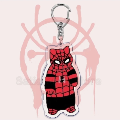 Cute Punk Spider Cat Warrior Keychain Invincible Superhero Keychain Móc Khóa In Theo Yêu Cầu, Chất Liệu Mica Trong Suốt In 2 Mặt , Dày 4mm 3 Cute Punk Spider Cat Warrior Keychain Invincible Superhero Keychain Móc Khóa In Theo Yêu Cầu, Chất Liệu Mica Trong Suốt In 2 Mặt , Dày 4mm - Ảnh 3