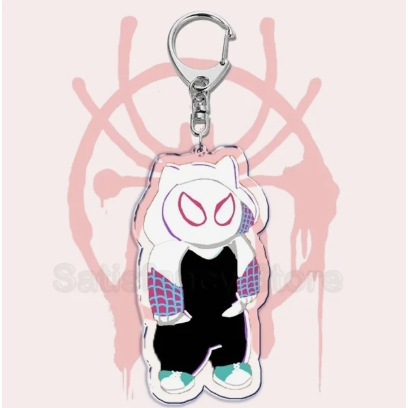 Cute Punk Spider Cat Warrior Keychain Invincible Superhero Keychain Móc Khóa In Theo Yêu Cầu, Chất Liệu Mica Trong Suốt In 2 Mặt , Dày 4mm 5 Cute Punk Spider Cat Warrior Keychain Invincible Superhero Keychain Móc Khóa In Theo Yêu Cầu, Chất Liệu Mica Trong Suốt In 2 Mặt , Dày 4mm - Ảnh 5