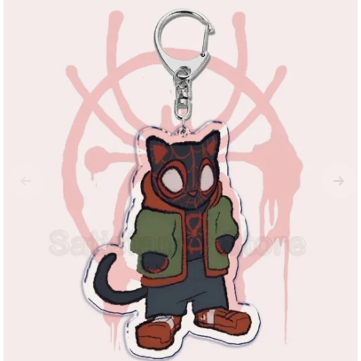 Cute Punk Spider Cat Warrior Keychain Invincible Superhero Keychain Móc Khóa In Theo Yêu Cầu, Chất Liệu Mica Trong Suốt In 2 Mặt , Dày 4mm 1 Cute Punk Spider Cat Warrior Keychain Invincible Superhero Keychain Móc Khóa In Theo Yêu Cầu, Chất Liệu Mica Trong Suốt In 2 Mặt , Dày 4mm