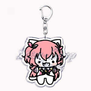Cute Silly Cats Keychain For Bag Accessories Rui Tsukasa Akito Bag Virtual Singer Boys Key Móc Khóa In Theo Yêu Cầu, Chất Liệu Mica Trong Suốt In 2 Mặt , Dày 4mm
