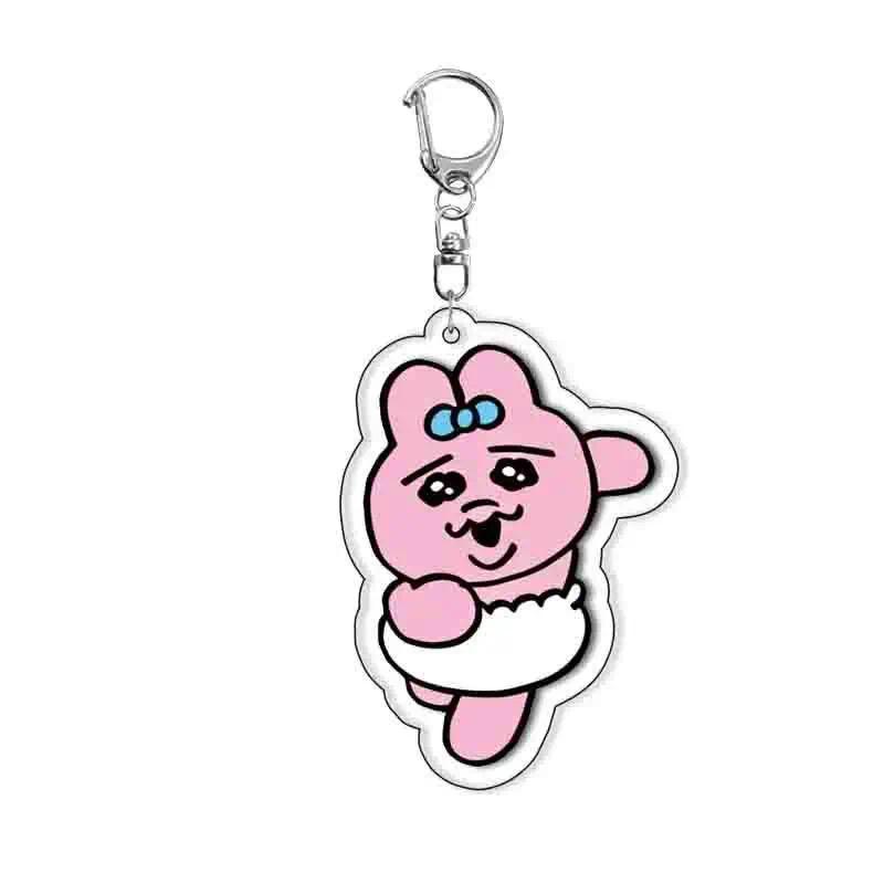 Cute Underpants-rabbit Pink Rabbit Lic Key Chain Cartoon Animal Hanging Face Keychain Móc Khóa In Theo Yêu Cầu, Chất Liệu Mica Trong Suốt In 2 Mặt , Dày 4mm 11 Cute Underpants-rabbit Pink Rabbit Lic Key Chain Cartoon Animal Hanging Face Keychain Móc Khóa In Theo Yêu Cầu, Chất Liệu Mica Trong Suốt In 2 Mặt , Dày 4mm - Ảnh 11