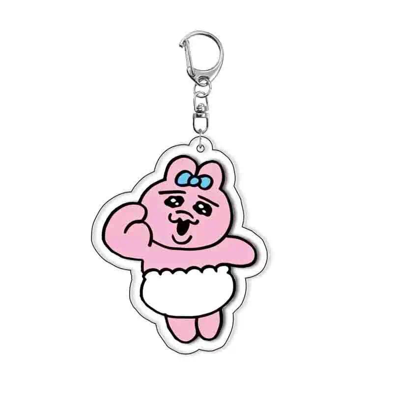 Cute Underpants-rabbit Pink Rabbit Lic Key Chain Cartoon Animal Hanging Face Keychain Móc Khóa In Theo Yêu Cầu, Chất Liệu Mica Trong Suốt In 2 Mặt , Dày 4mm 17 Cute Underpants-rabbit Pink Rabbit Lic Key Chain Cartoon Animal Hanging Face Keychain Móc Khóa In Theo Yêu Cầu, Chất Liệu Mica Trong Suốt In 2 Mặt , Dày 4mm - Ảnh 17