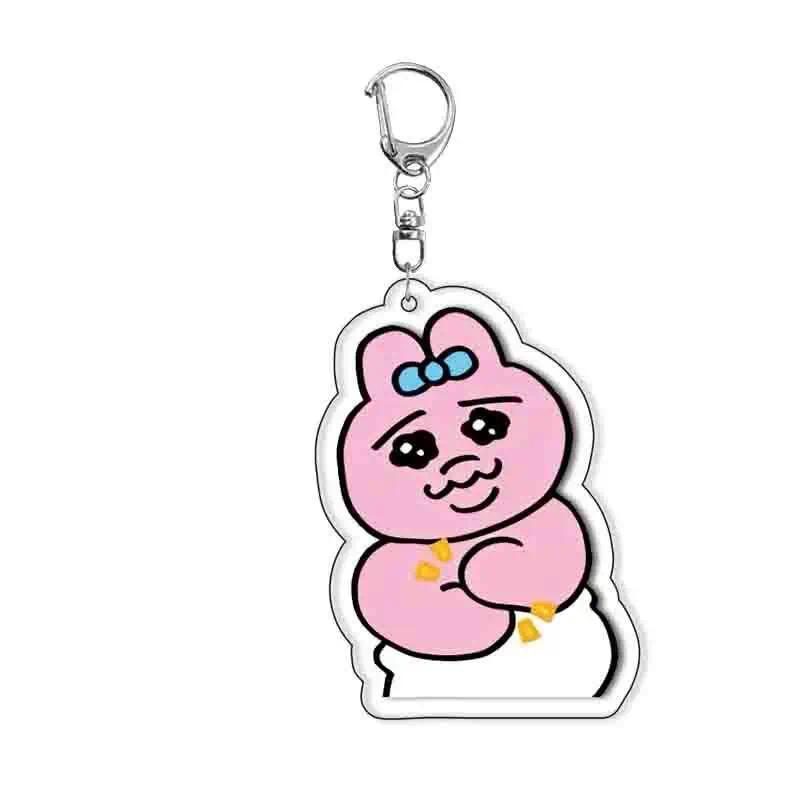 Cute Underpants-rabbit Pink Rabbit Lic Key Chain Cartoon Animal Hanging Face Keychain Móc Khóa In Theo Yêu Cầu, Chất Liệu Mica Trong Suốt In 2 Mặt , Dày 4mm 18 Cute Underpants-rabbit Pink Rabbit Lic Key Chain Cartoon Animal Hanging Face Keychain Móc Khóa In Theo Yêu Cầu, Chất Liệu Mica Trong Suốt In 2 Mặt , Dày 4mm - Ảnh 18