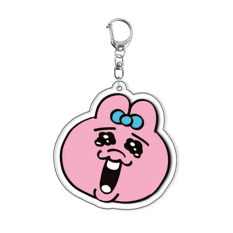 Cute Underpants-rabbit Pink Rabbit Lic Key Chain Cartoon Animal Hanging Face Keychain Móc Khóa In Theo Yêu Cầu, Chất Liệu Mica Trong Suốt In 2 Mặt , Dày 4mm 6 Cute Underpants-rabbit Pink Rabbit Lic Key Chain Cartoon Animal Hanging Face Keychain Móc Khóa In Theo Yêu Cầu, Chất Liệu Mica Trong Suốt In 2 Mặt , Dày 4mm - Ảnh 6