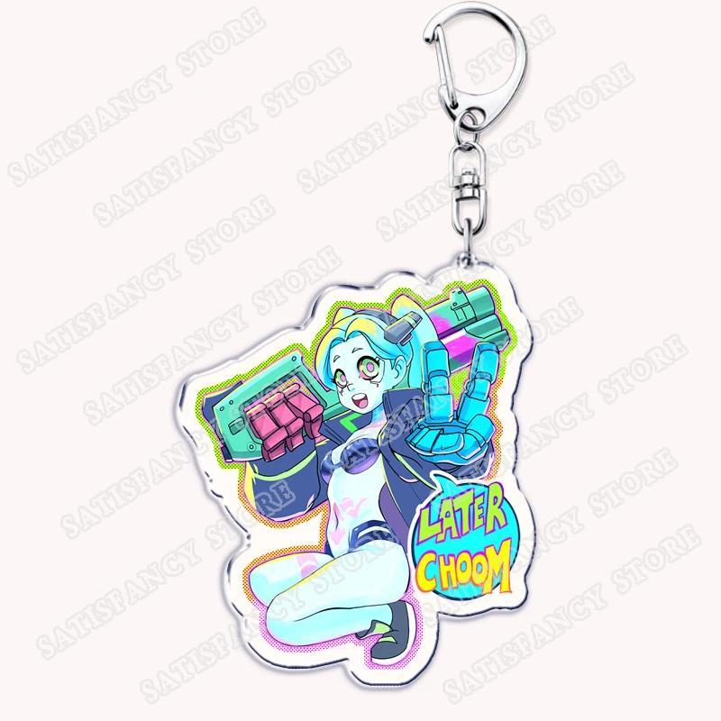 Cyberpunk Anime Keychain For Women, Edgerunners Rebecca Lucy Gloria Faraday Bag, For Fans And Móc Khóa In Theo Yêu Cầu, Chất Liệu Mica Trong Suốt In 2 Mặt , Dày 4mm 6 Cyberpunk Anime Keychain For Women, Edgerunners Rebecca Lucy Gloria Faraday Bag, For Fans And Móc Khóa In Theo Yêu Cầu, Chất Liệu Mica Trong Suốt In 2 Mặt , Dày 4mm - Ảnh 6