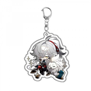 Dan Heng Railway Star Acrylic Keychain March 7 Characters Anime Cartoon Keychain Móc Khóa In Theo Yêu Cầu, Chất Liệu Mica Trong Suốt In 2 Mặt , Dày 4mm