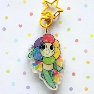 Dandy World Special Customizable Design Unique Ideav2 Mica Keychain Móc Khóa In Theo Yêu Cầu, Chất Liệu Mica Trong Suốt In 2 Mặt , Dày 4mm