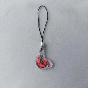 Dangling Friends Mini || Smiling Friends Phone Charm Móc Khóa In Theo Yêu Cầu, Chất Liệu Mica Trong Suốt In 2 Mặt , Dày 4mm