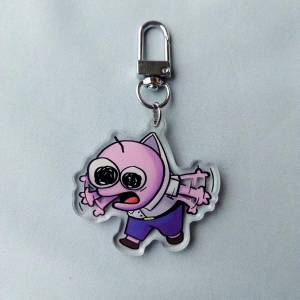 Dangling Friends || Smiling Friends Keychains Móc Khóa In Theo Yêu Cầu, Chất Liệu Mica Trong Suốt In 2 Mặt , Dày 4mm