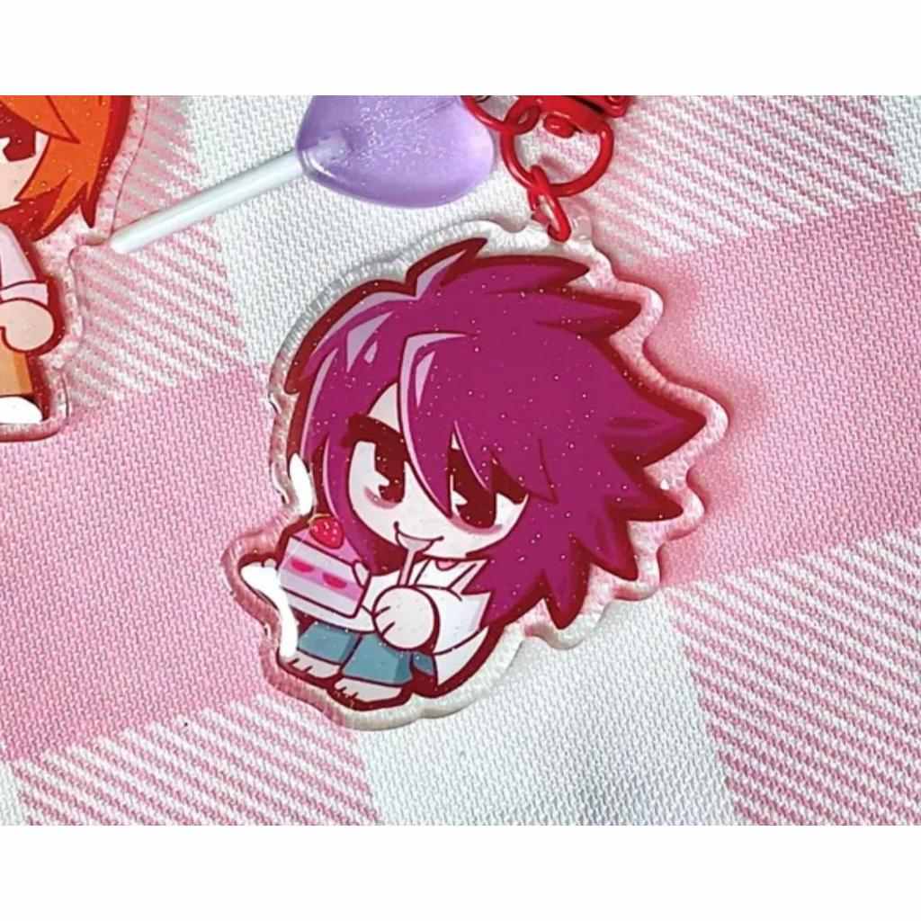 Death Note Charm Keychain Anime Key Ring Collectible Accessories Móc Khóa In Theo Yêu Cầu, Chất Liệu Mica Trong Suốt In 2 Mặt , Dày 4mm 2 Death Note Charm Keychain Anime Key Ring Collectible Accessories Móc Khóa In Theo Yêu Cầu, Chất Liệu Mica Trong Suốt In 2 Mặt , Dày 4mm - Ảnh 2