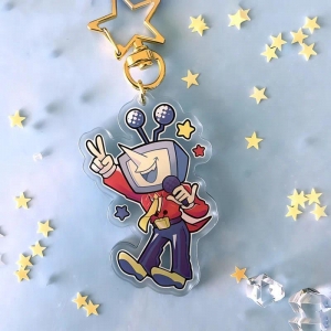 Deltarune Chapter 3 Tenna Acrylic Keychain Cute Cartoon Game Character Pendant Móc Khóa In Theo Yêu Cầu, Chất Liệu Mica Trong Suốt In 2 Mặt , Dày 4mm