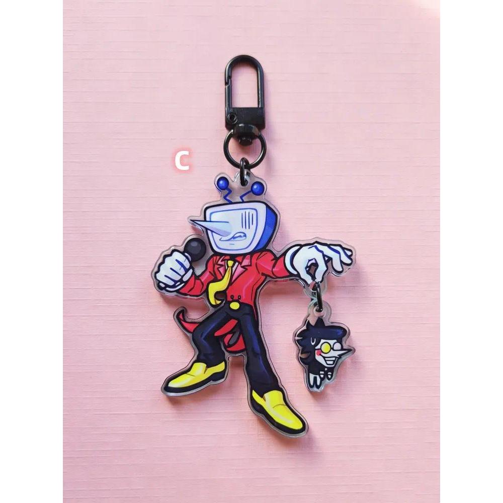 Deltarune Inspired Tenna And Spamton Linked Acrylic Keychains Cute Cartoon Game Character Móc Khóa In Theo Yêu Cầu, Chất Liệu Mica Trong Suốt In 2 Mặt , Dày 4mm 3 Deltarune Inspired Tenna And Spamton Linked Acrylic Keychains Cute Cartoon Game Character Móc Khóa In Theo Yêu Cầu, Chất Liệu Mica Trong Suốt In 2 Mặt , Dày 4mm - Ảnh 3