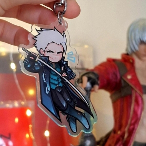 Devil May Cry Keychain - Dante, Nero & Vergil Móc Khóa In Theo Yêu Cầu, Chất Liệu Mica Trong Suốt In 2 Mặt , Dày 4mm