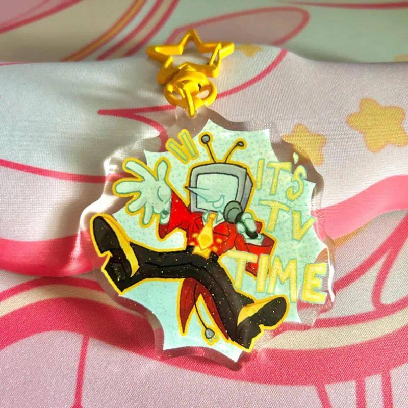 Double Sided Tenna And Spamton Charm Acrylic Keychains Cute Cartoon Game Character Pendant Móc Khóa In Theo Yêu Cầu, Chất Liệu Mica Trong Suốt In 2 Mặt , Dày 4mm 2 Double Sided Tenna And Spamton Charm Acrylic Keychains Cute Cartoon Game Character Pendant Móc Khóa In Theo Yêu Cầu, Chất Liệu Mica Trong Suốt In 2 Mặt , Dày 4mm - Ảnh 2