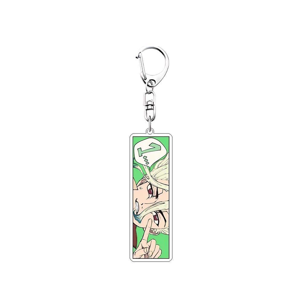 Dr. Stone Gen Asagiri Senku Gen 6cm Cute Anime Mica Keychain Holder Ornament Collection Decor Móc Khóa In Theo Yêu Cầu, Chất Liệu Mica Trong Suốt In 2 Mặt , Dày 4mm 6 Dr. Stone Gen Asagiri Senku Gen 6cm Cute Anime Mica Keychain Holder Ornament Collection Decor Móc Khóa In Theo Yêu Cầu, Chất Liệu Mica Trong Suốt In 2 Mặt , Dày 4mm - Ảnh 6