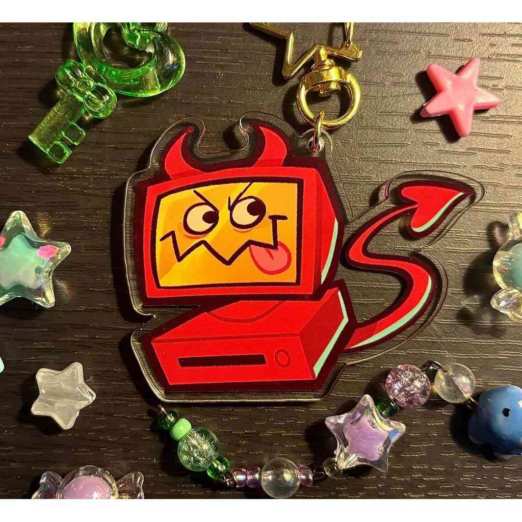Edgar Electric Dreams 2.5 Inch Reversible Acrylic Charm Or Creative Design Polyester Resin Móc Khóa In Theo Yêu Cầu, Chất Liệu Mica Trong Suốt In 2 Mặt , Dày 4mm 2 Edgar Electric Dreams 2.5 Inch Reversible Acrylic Charm Or Creative Design Polyester Resin Móc Khóa In Theo Yêu Cầu, Chất Liệu Mica Trong Suốt In 2 Mặt , Dày 4mm - Ảnh 2
