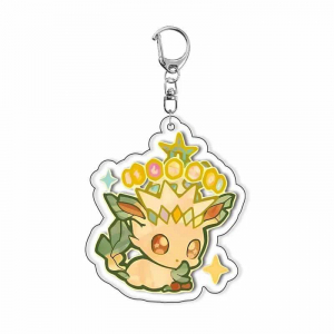 Eevee Pokémon Popular Pocket Monsters Acrylic Key Chain Jewelry Bag Charms Pendant Game Móc Khóa In Theo Yêu Cầu, Chất Liệu Mica Trong Suốt In 2 Mặt , Dày 4mm