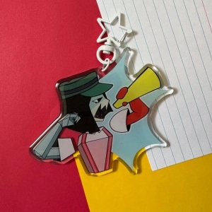 Ena Dream Bbq Character Acrylic Keychains!! Kawaii Cartoon Game Character Pendant Móc Khóa In Theo Yêu Cầu, Chất Liệu Mica Trong Suốt In 2 Mặt , Dày 4mm