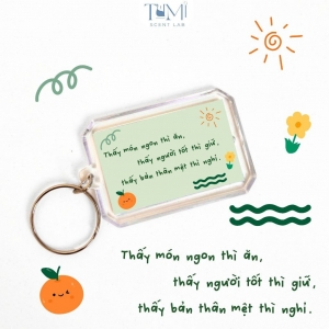 [extremely Cheap] Cute Message Keychain, Close Message Gift For Friends And Lovers Móc Khóa In Theo Yêu Cầu, Chất Liệu Mica Trong Suốt In 2 Mặt , Dày 4mm