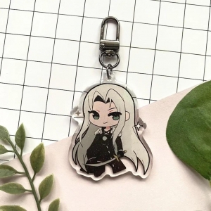 Final Fantasy 7 Remake Acrylic Charm 2.5 Inch Cloud Sephiroth Tifa Aerith Keychain Móc Khóa In Theo Yêu Cầu, Chất Liệu Mica Trong Suốt In 2 Mặt , Dày 4mm