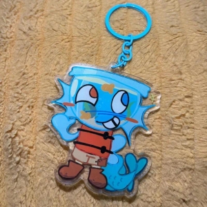 Finn Rbl Acrylic Keychain Cute Cartoon Game Character Pendant Móc Khóa In Theo Yêu Cầu, Chất Liệu Mica Trong Suốt In 2 Mặt , Dày 4mm