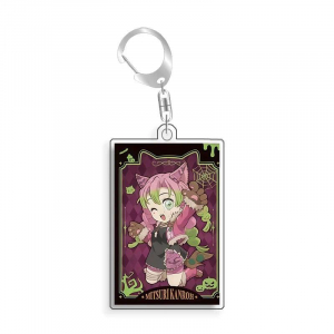 For Demon Slayer Kyojuro Rengoku Akaza Tanjiro Kamado Shinobu Kocho Acrylic Selfmade Cartoon Móc Khóa In Theo Yêu Cầu, Chất Liệu Mica Trong Suốt In 2 Mặt , Dày 4mm