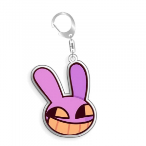 For The Amazing Digital Circus Jax Pomni Rata Gangle Acrylic Selfmade Cute Cartoon Anime Móc Khóa In Theo Yêu Cầu, Chất Liệu Mica Trong Suốt In 2 Mặt , Dày 4mm
