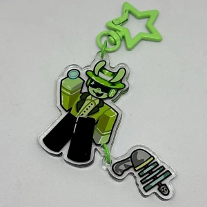 Forsaken Alien Chance Acrylic Keychain, 2 Piece Connection Keychain, Double Sided, Star Clasp Móc Khóa In Theo Yêu Cầu, Chất Liệu Mica Trong Suốt In 2 Mặt , Dày 4mm