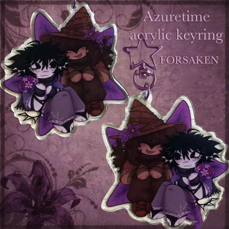 Forsaken Azuretime Acrylic Keyring - Double Sided Charm - Fan Art Merch - Cute Cartoon Game Móc Khóa In Theo Yêu Cầu, Chất Liệu Mica Trong Suốt In 2 Mặt , Dày 4mm 1 Forsaken Azuretime Acrylic Keyring - Double Sided Charm - Fan Art Merch - Cute Cartoon Game Móc Khóa In Theo Yêu Cầu, Chất Liệu Mica Trong Suốt In 2 Mặt , Dày 4mm