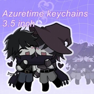Forsaken Azuretime Keychains Cute Cartoon Game Character Pendant Móc Khóa In Theo Yêu Cầu, Chất Liệu Mica Trong Suốt In 2 Mặt , Dày 4mm