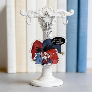 Freak Circus Star Charm Keychain Anime Cartoon Pendant Student Backpack Decoration Creative Móc Khóa In Theo Yêu Cầu, Chất Liệu Mica Trong Suốt In 2 Mặt , Dày 4mm