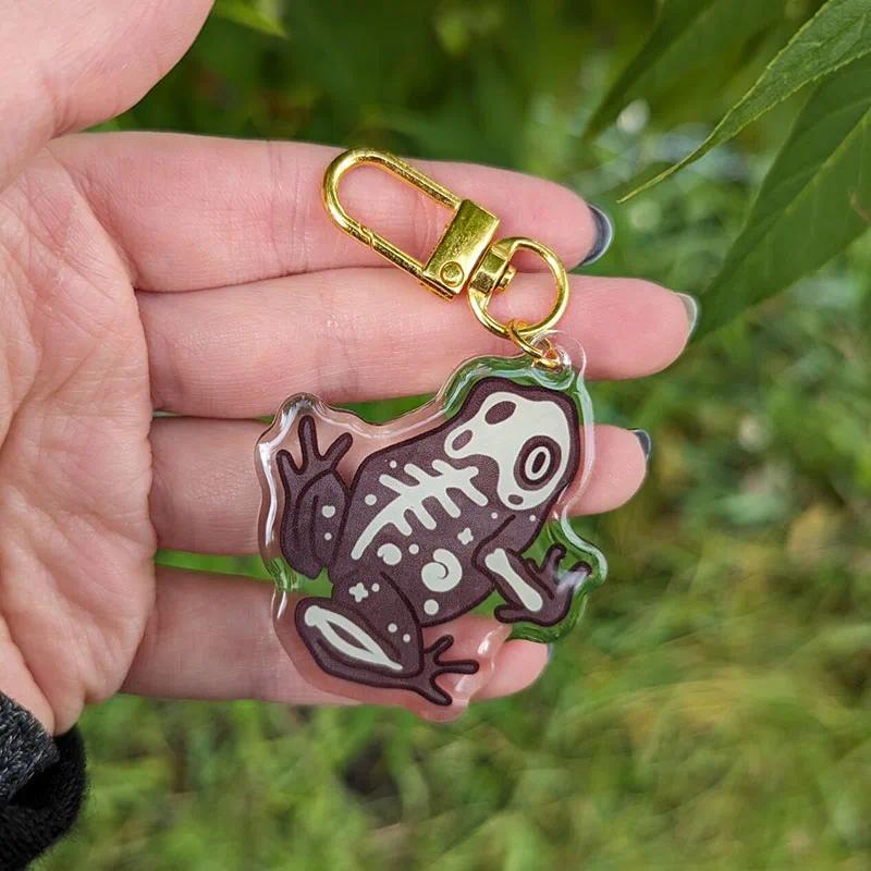 Frogscapes Acrylic Charm Creative Insect Handmade Acrylic Frog Keychain Móc Khóa In Theo Yêu Cầu, Chất Liệu Mica Trong Suốt In 2 Mặt , Dày 4mm 2 Frogscapes Acrylic Charm Creative Insect Handmade Acrylic Frog Keychain Móc Khóa In Theo Yêu Cầu, Chất Liệu Mica Trong Suốt In 2 Mặt , Dày 4mm - Ảnh 2
