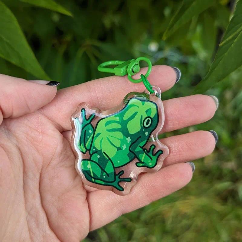 Frogscapes Acrylic Charm Creative Insect Handmade Acrylic Frog Keychain Móc Khóa In Theo Yêu Cầu, Chất Liệu Mica Trong Suốt In 2 Mặt , Dày 4mm 3 Frogscapes Acrylic Charm Creative Insect Handmade Acrylic Frog Keychain Móc Khóa In Theo Yêu Cầu, Chất Liệu Mica Trong Suốt In 2 Mặt , Dày 4mm - Ảnh 3